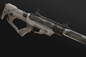 craft custom 3d game weapons, high quality assets for your project
