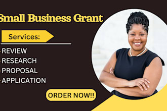 research edit and write a winning grant proposal for nonprofit small business