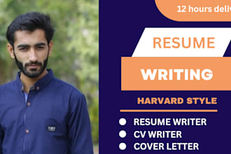 write harvard cv and executive resume