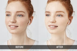 do photo retouching and color correction