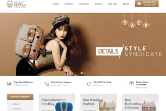 design bags shopify store backpack website travel accessories fashion store