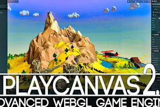 develop 3d or 2d HTML5 game using playcanvas engine