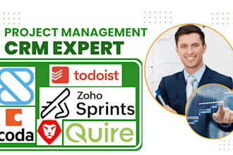 setup hub planner quickbae clocfify quire shortcut coda todoist zoho sprints CRM