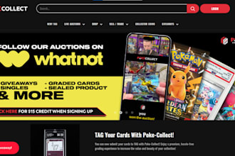 design pokemon trading card website sportcard shopify store pokemon dropshipping