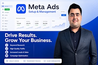 setup and manage meta ads manager and run meta ads