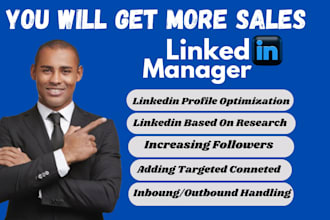 be your b2b linkedin marketing manager, telemarketer,b2b sales closer