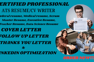 craft a professional ats federal resume, USA job, ksa and executive resume