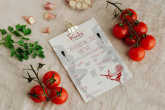 design restaurant menu, food menu and digital menu design
