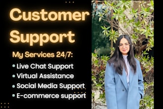 provide customer service, chat and email support for your business, office