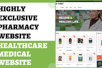 design pharmacy website medical clinic website healthcare doctor website