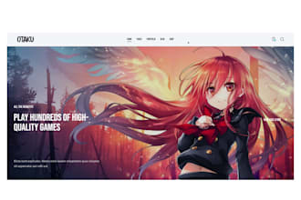 design modern anime clothing shopify store fashion anime website anime manga