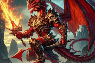 create fantasy character design use d and d, illustration