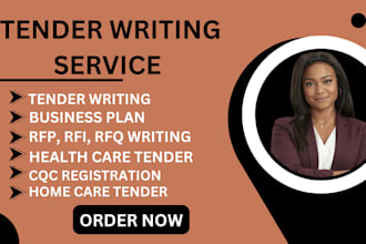 win uk tender, health care tender, nhs care tender and write bid proposal