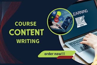 professional course content writer elearning lms curriculum development