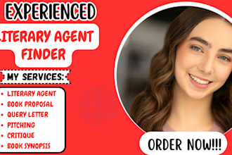 edit or critique query letter, book proposal, synopsis and find literary agents