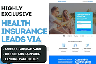 generate exclusive health insurance leads medical leads via facebook ads