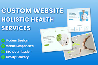 custom website design healthcare therapy fitness website
