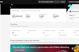 be your tiktok shop va, tiktok ads manager, expert tiktok shop manager