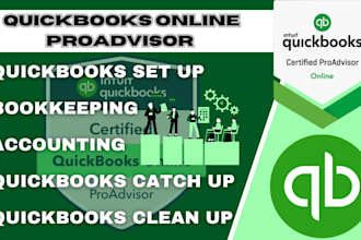 do setup, clean up and quickbooks bookkeeping in quickbooks online