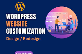 build, rebuild wordpress website, wordpress customization