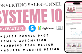 create systeme io sales funnel systeme io website systeme landing page funnelish