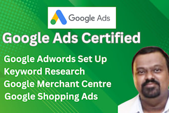 create and manage google ads PPC campaigns for your shopify store
