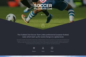 create football website, soccer academy website, football academy website