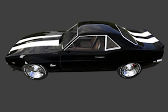 do custom 3d car model concept car 3d vehicle armored tan, plane model