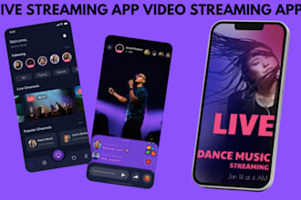 develop a custom music streaming app or website like spotify or audiomack