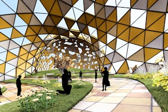 do parametric design , 3d model in rhinocerous and grasshopper