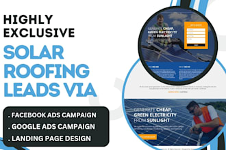 generate highly exclusive solar leads roofing leads roofers lea via facebook ads