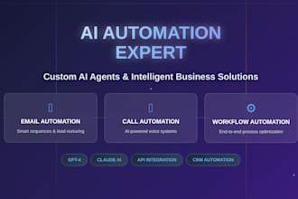 build ai chatbots, automation agents for  workflow automation
