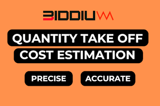 do material takeoff, quantity takeoff, and cost estimation