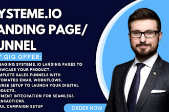 systeme io sales funnel, landing page design, systeme io website, systeme io