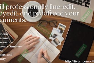 carefully proofread and edit your documents
