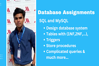 develop database in ms access, mysql, and ms sql assignments