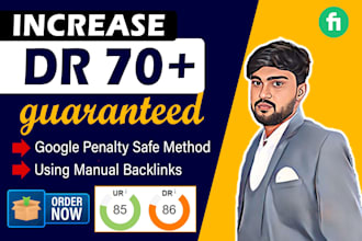 increase domain rating ahrefs DR by using white hat seo high quality backlinks