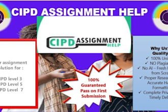 write content on cipd level 3 5 and 7