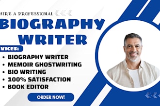 be professional biography ghostwriter memoir ghostwriter developmental editor