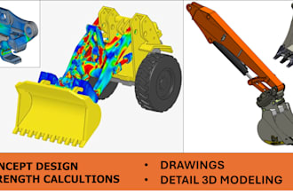 do product and machine design, engineering and fabrication drawings