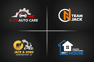 make initial modern minimalist business stunning logo design