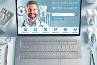 create responsive website for doctors, clinics, or health coaches