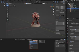 sculpt custom tabletop mini, dnd miniature 3d action figures for 3d printing stl