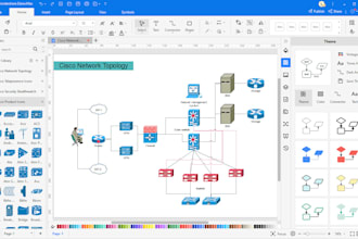 create network topology diagrams in microsoft visio