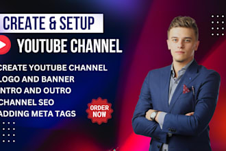 create and setup youtube channel