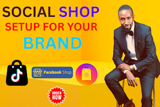 set up tiktok shop, facebook shop or instagram shop
