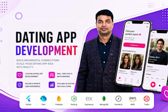 dating, live streaming, social media mobile app development tinder clone flutter