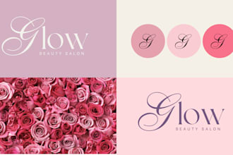 design luxury hand drawn feminine logo and branding kit for your business