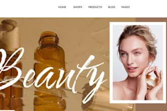 design skincare spa beauty store beauty salon website shopify beauty website