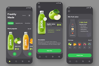 develop soft drinks marketplace app, groceries shopping app, fruit drinks app